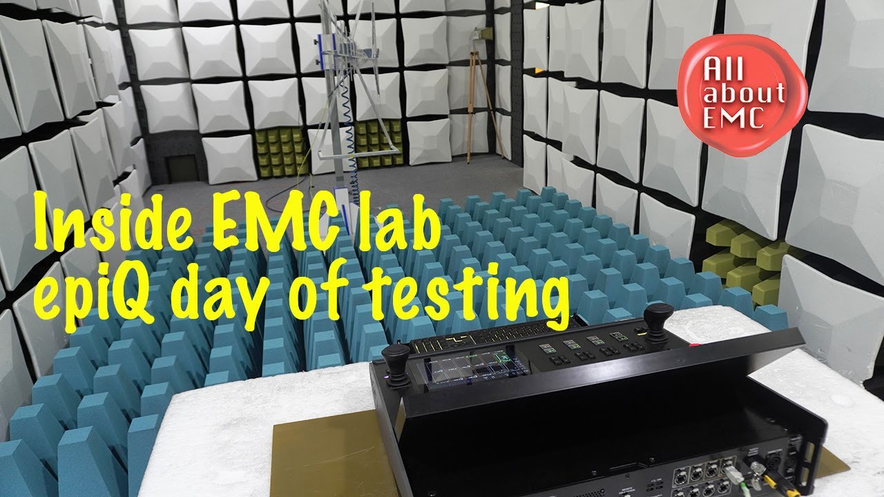 Electronics testing laboratory with EMC chamber
