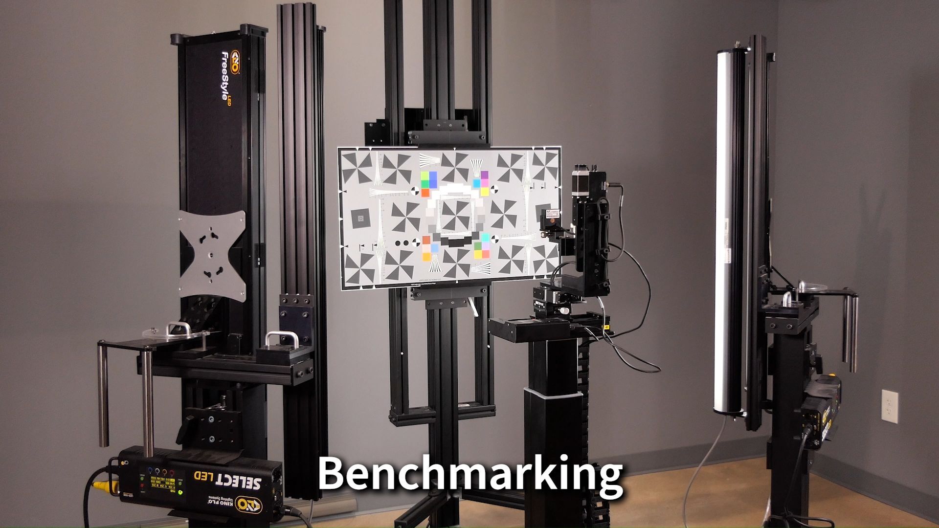 Professional testing laboratory with modern equipment